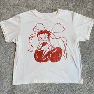Betty Boop Cherry Graphic Tee | Size Large